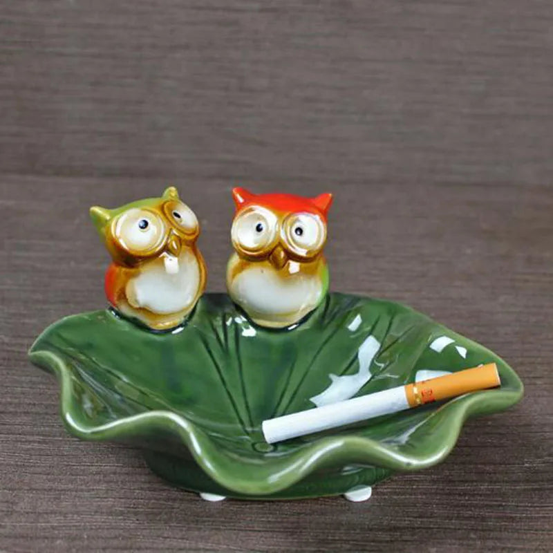 Aschenbecher Eule