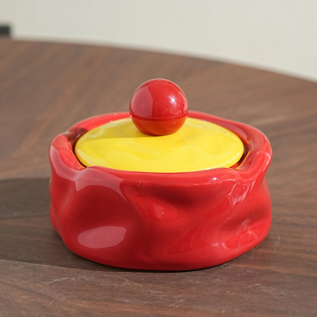 Aschenbecher Keramik Bunt