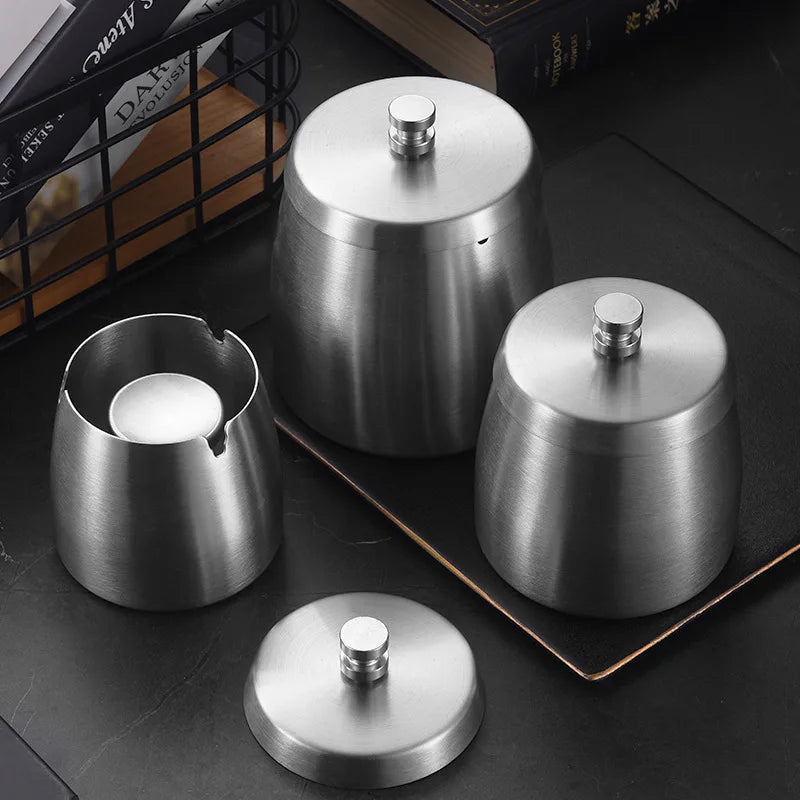 Aschenbecher Metall Deckel