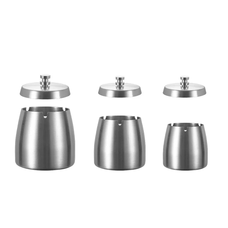 Aschenbecher Metall Deckel