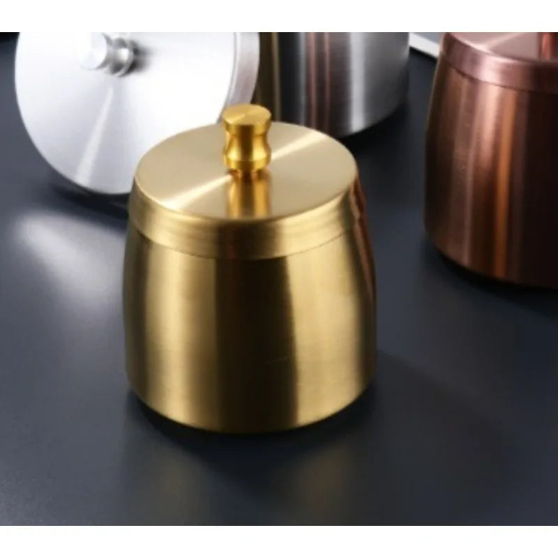 Aschenbecher Mit Deckel Edelstahl