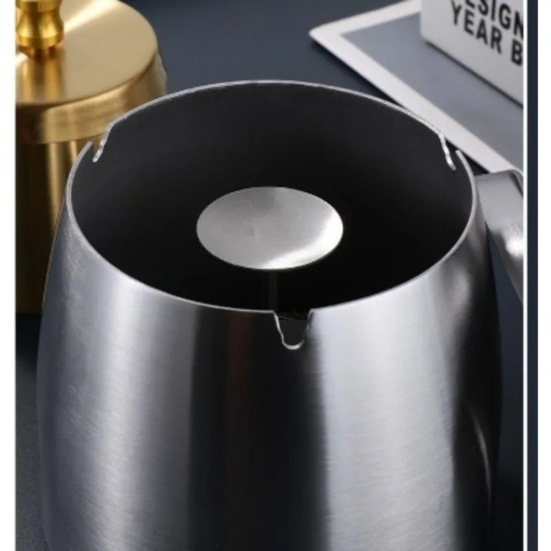Aschenbecher Mit Deckel Edelstahl