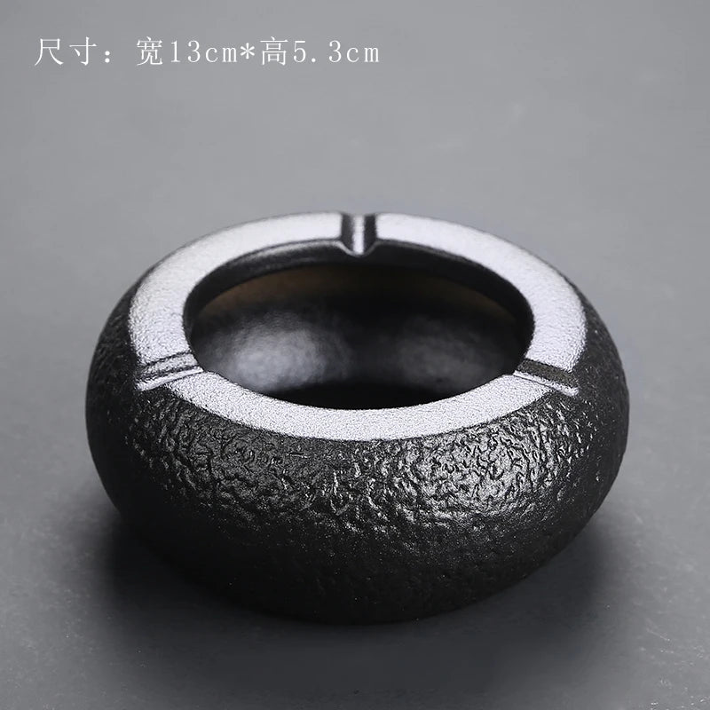 Aschenbecher Mit Deckel Schwarz