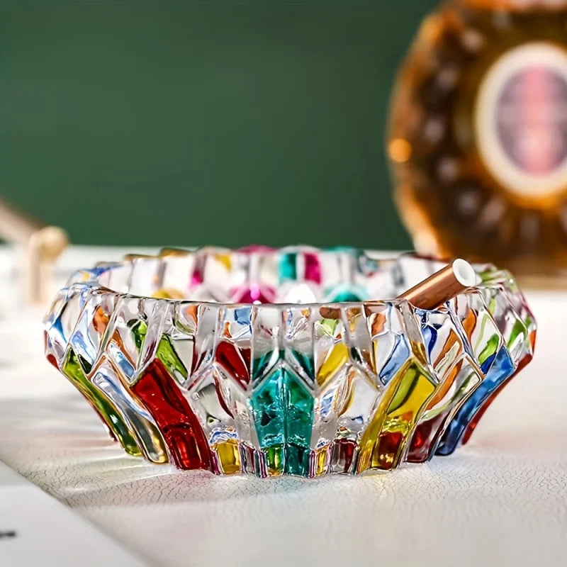 Glas Aschenbecher 70er