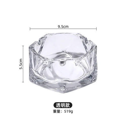 glas aschenbecher mit deckel