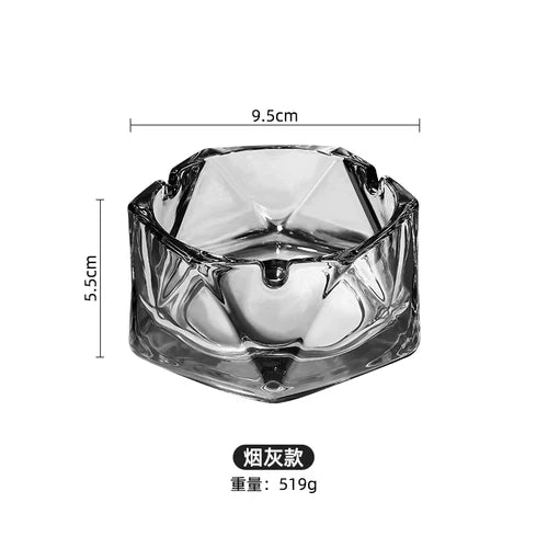 glas aschenbecher mit deckel