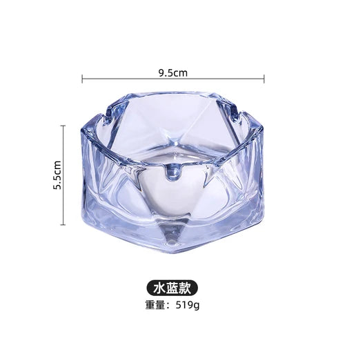 glas aschenbecher mit deckel