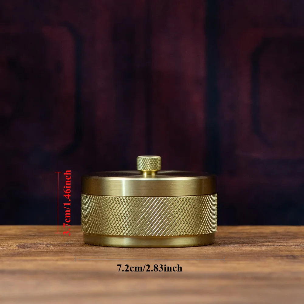 Messing Aschenbecher Mit Deckel