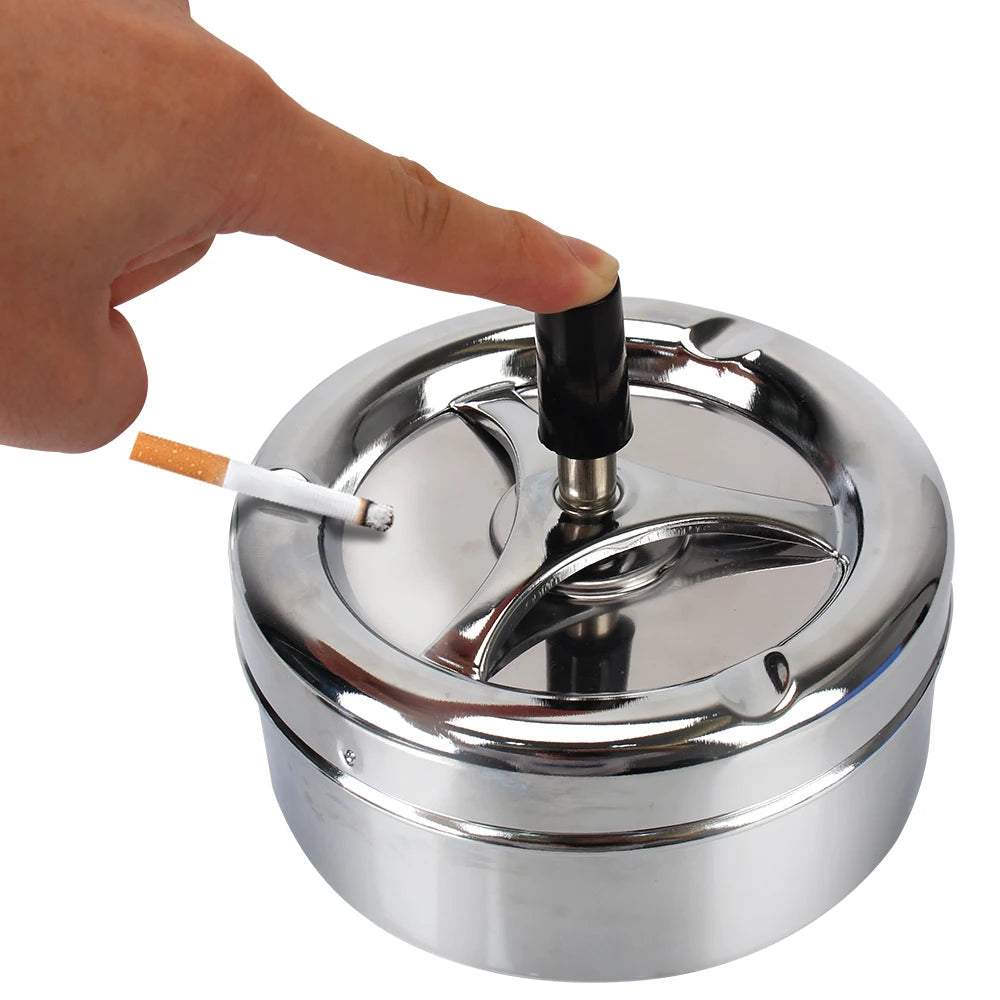 Metall Aschenbecher Mit Deckel