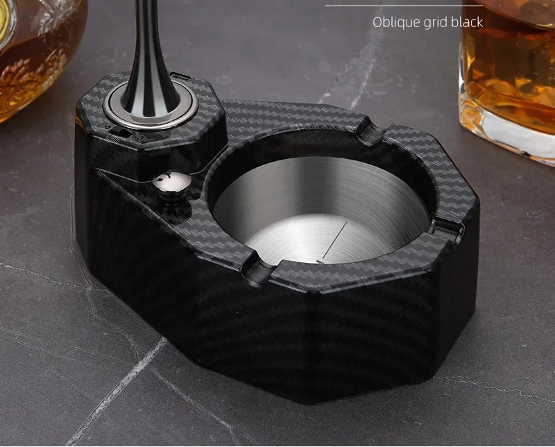 Metall Aschenbecher Mit Unendlichem Feuerzeug