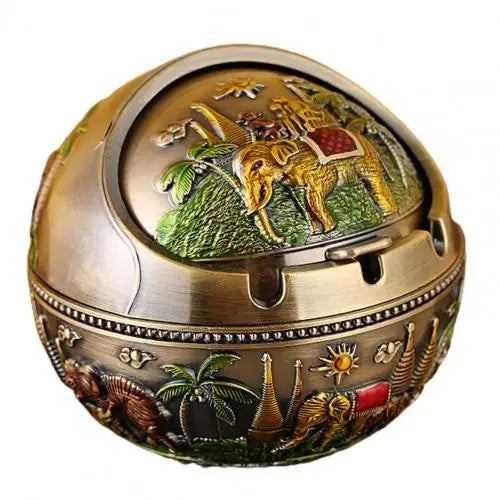 Retro Aschenbecher Mit Deckel