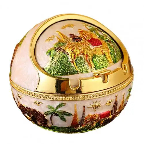 Retro Aschenbecher Mit Deckel